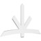 Ekena Millwork Alberta Architectural Grade PVC Gable Bracket, 84"W x 45 1/2"H x 2"D x 6"F, 13/12 Pitch GBP084X46X0206ALB00 - alternate 1